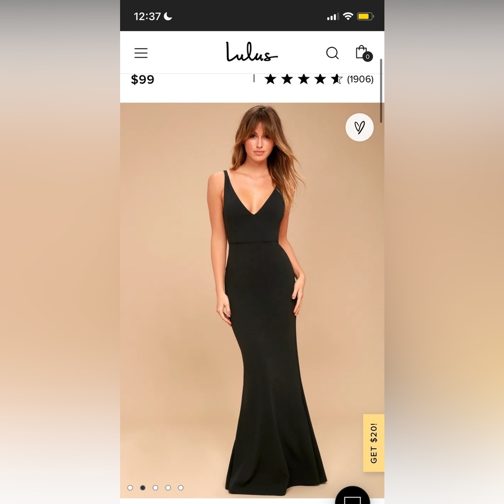 Lulus black melora dress